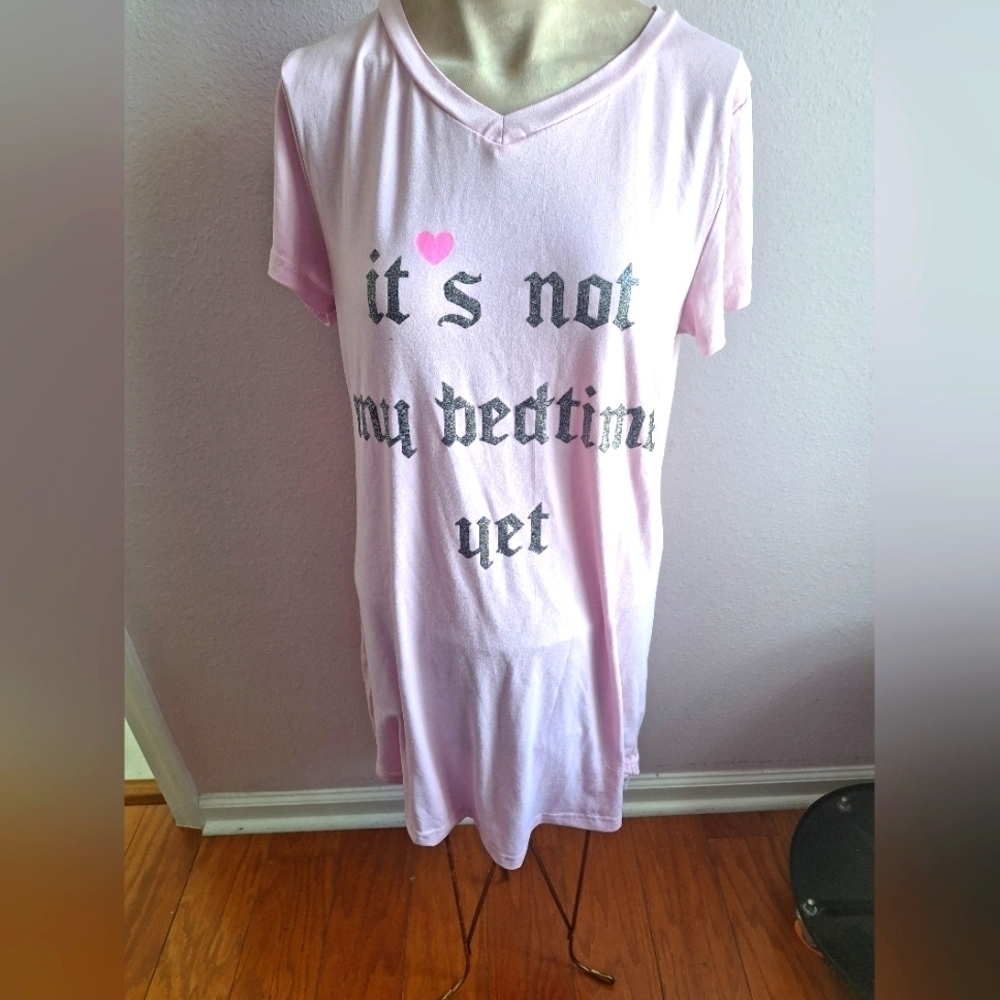 PINK SLEEPSHIRT NIGHT GOWN